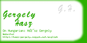 gergely hasz business card